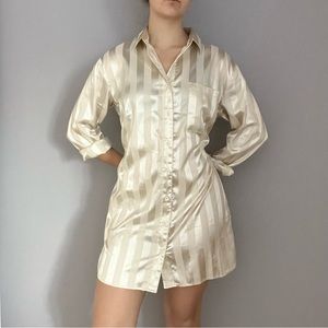 White stripped dress